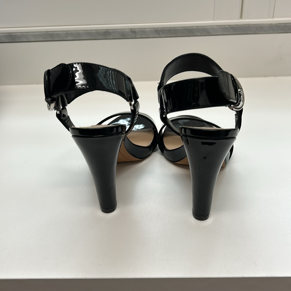 Karl Lagerfeld Cieone Sandal size 6 black patent - Picture 4 of 6